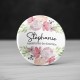 Badge personnalisé Fleurs Aquarelle