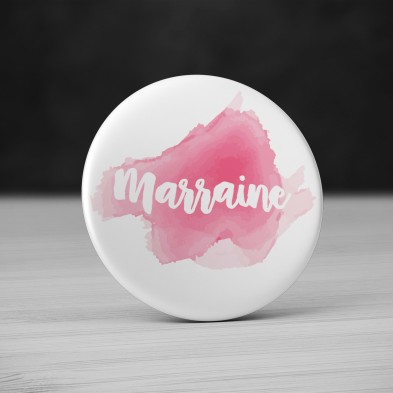 Badge Marraine Aquarelle