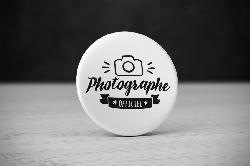 Badge Métier Photographe Officiel