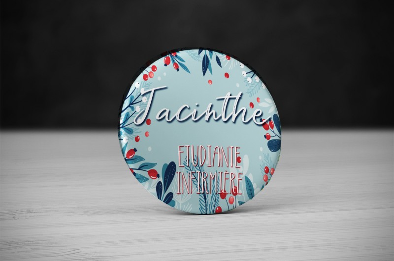 Badge Fleurs d'hiver