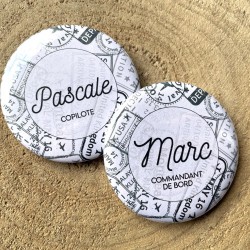 Badge Mariage Voyage de Noces
