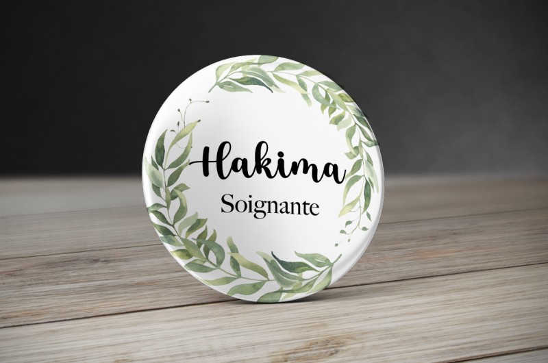 Badge Métier Couronne Eucalyptus