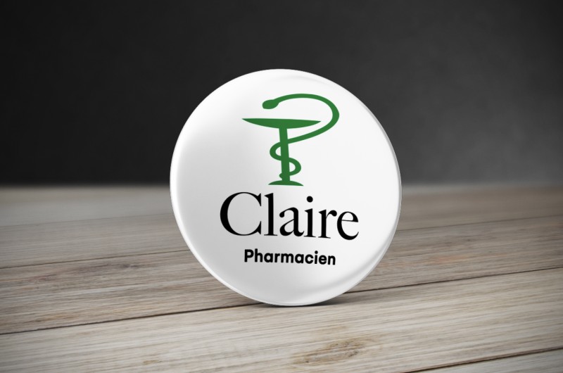 Badge Métier Pharmacie - Caducée