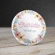 Badge Couronne de fleurs Pastel