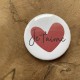 Badge Je t'aime Coeur