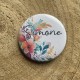 Badge personnalisé Fleurs Aquarelle V2