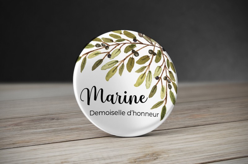 Badge Mariage Olives