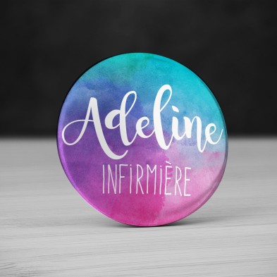 Badge Métier Aquarelle