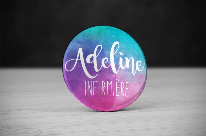 Badge Métier Aquarelle