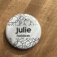 Badge Bulles - Noir et Blanc