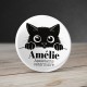 Badge Vétérinaire Chat Noir