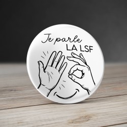Badge LSF - Badge Langue des Signes Française