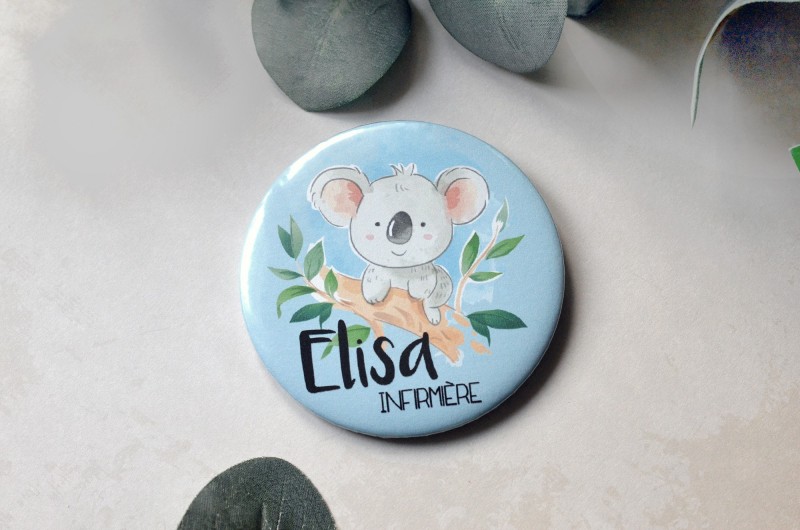 Badge Koala personnalisé