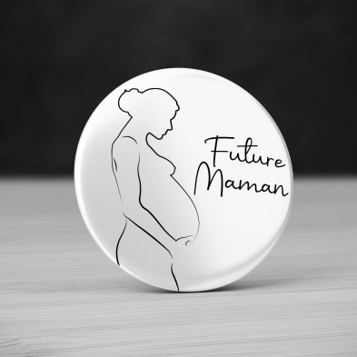 Badge Future Maman Silhouette