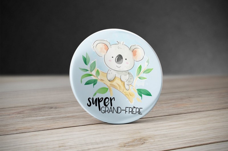 Badge Super Grand Frère Koala