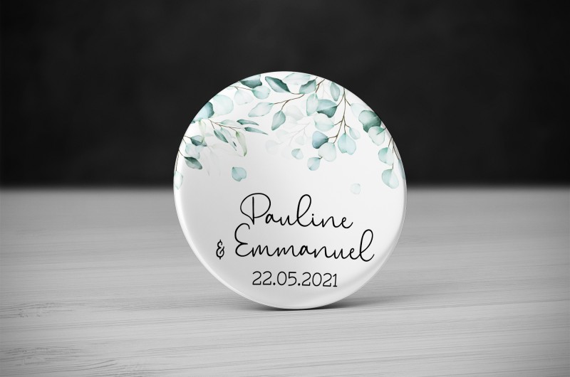 Badge Mariage Eucalyptus