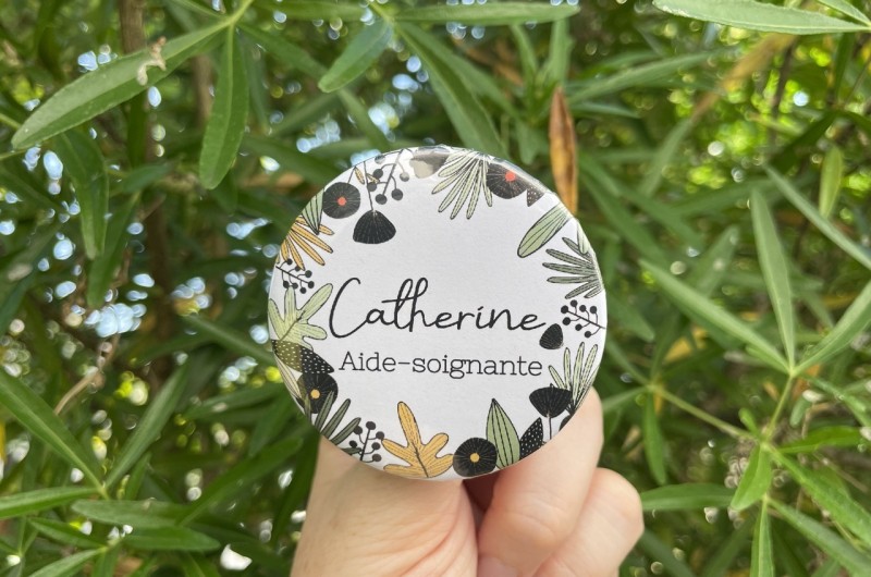 Badge Couronne de fleurs Jungle